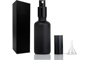 Shining Craft Cocktail Atomizer Sprayer - 1.7OZ / 50ml, Cocktail mister Vermouth Spritzer Bitters Spray Bottle for Cocktails Portable Perfume Refillable Sprayer, SC008 (Black)