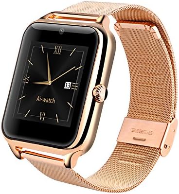 SURMOS Smart Watch Z50 with Bluetooth 2g GSM G-sensor 0.3mp Camera Pedometer Sedentary Reminder Support SIM Card Android Smartphone Watch(Gold)
