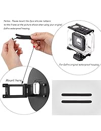 Dispare la luz sumergible impermeable de alta intensidad luz LED sumergible para GoPro Hero 5 5S 4 4S 3 + 3 2 SJCAM SJ4000 Xiaomi yi con 1200 mAh de carga de batería recargable integrada