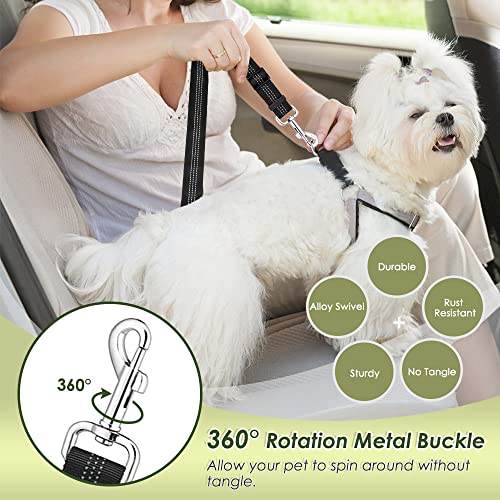SlowTon Dog Car Harness Seat Belt Set, Dog Vest Harness for Car