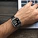 NaHai For Fitbit Blaze Slim Bands with Frame, TPU Replacement Sport Strap with Rose Gold Frame for Fitbit Blaze Smart Fitness Watch, Large Small (Black Frame Black Band)
