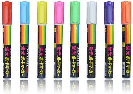 New Pen 7 pcs Highlighter Fluorescent Neon Liquid Chalk Marker Pen for LED Writing Board