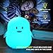 ShaArkMango Kids Penguin Night Light, 9 Colors, Battery Operated, Safe Silicone Material, Perfect for Nursery, Bedroom, and Playroom