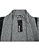 Allegra K Men Shawl Collar Contrast Color Long Sleeves Knit Cardigan Grey L