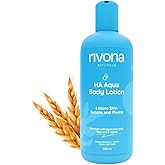 RIVONA NATURALS Hyaluronic Acid Body Lotion with Vitamin E & Jojoba |Deep Hydrating Moisturizer for Dry Skin, Lightweight, Non-Greasy, Nourishing Body Cream for Daily Skincare & Long-Lasting Moisture
