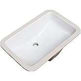 PROFLO PF1812U Norris 21" Rectangular Vitreous China Undermount Bathroom Sink with Overflow - White