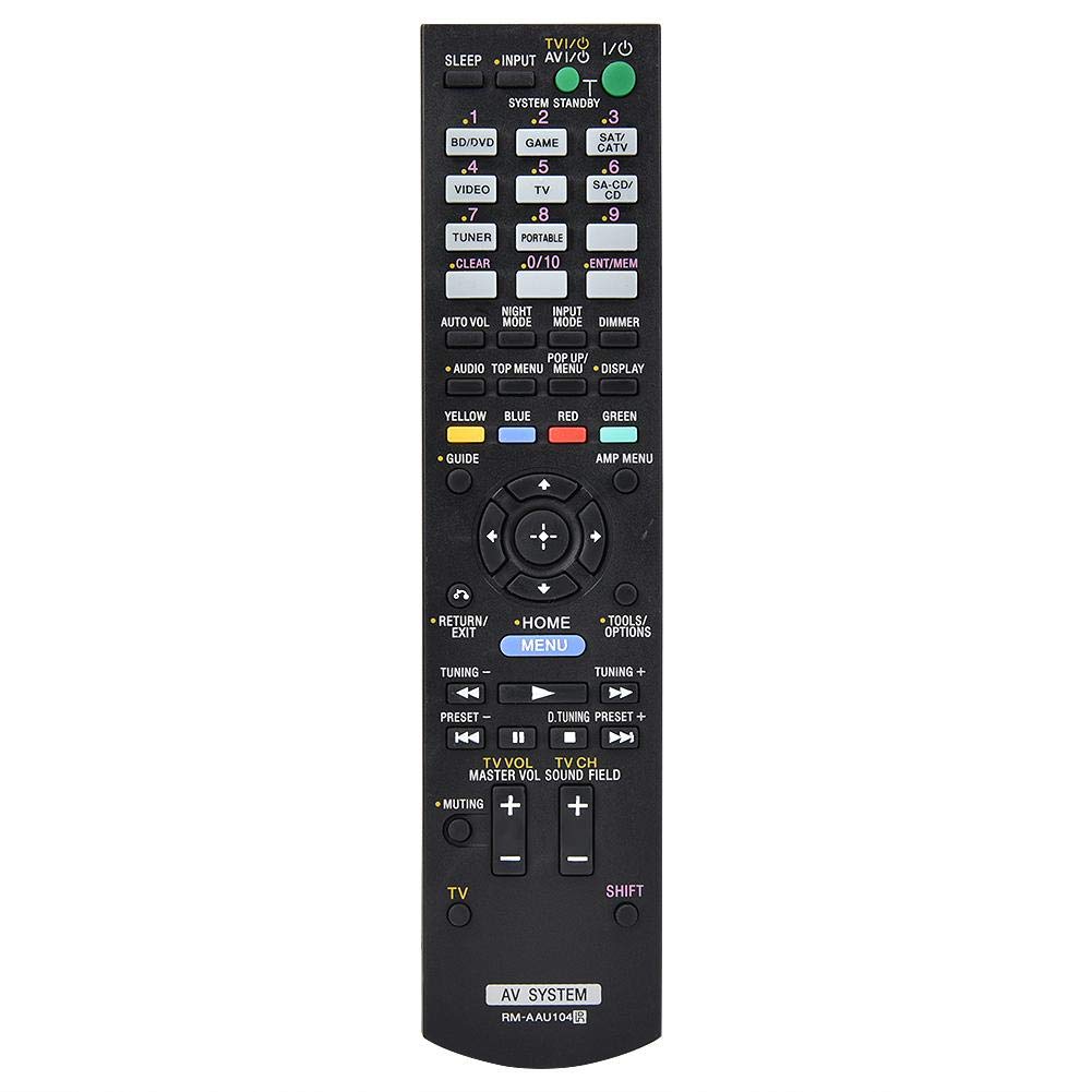 Universal Replacement Remote Control for STR-DH520 STRDH520 RMAAU104 AV System Home Theater Controller - Long Range & Easy Setup Universal Compatibility with Audio Video Devices
