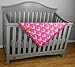 Dear Baby Gear Baby Blankets, Antlers on Pink, Pink Minky
