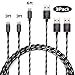 Wecharger Apple MFi Certified Lightning to USB Braided Cable for iPhone 7/7plus/6/6 plus - 3ft/3ft/6ft (3-pack)