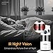 FREDI Baby Monitor WiFi Wireless Camera 1080P HD Security Camera with Two-Way Talking,Infrared Night Vision,P2P WPS Ir-Cut IP Camera Motion Detection Loop Recording(Without SD Card) (White)