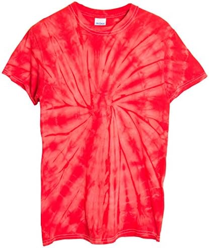 Tie Dye T-Shirt, Spider-Red - XL