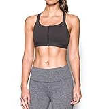 Under Armour Women's Armour Eclipse High Impact Zip Sports Bra, Charcoal/Charcoal, 34D
