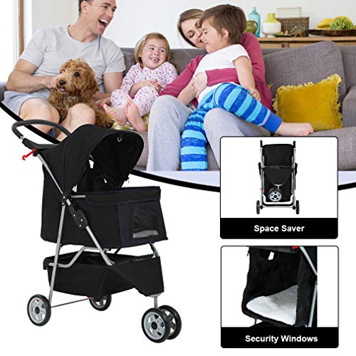 5 BestPet+Stroller+Wheels+Folding+Carrier