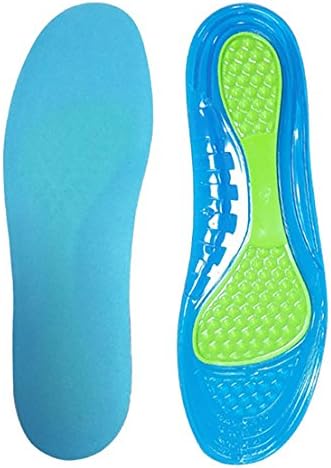 Sports Insoles for Shock Absorption Comfort Massaging Gel Silicon Insole for Running, Hiking