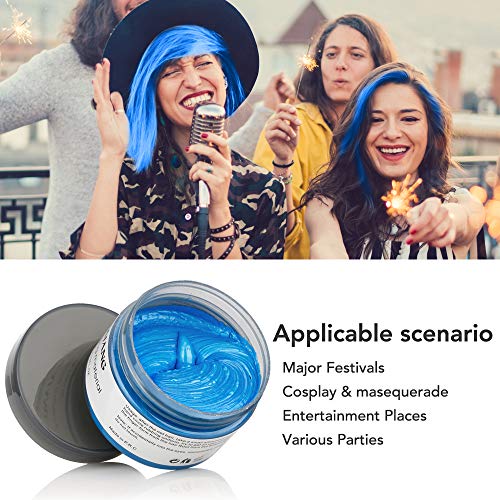 image for BASEIN Temporary Hair Color Wax, Hair Modelling Wax, Natural Matte Hai