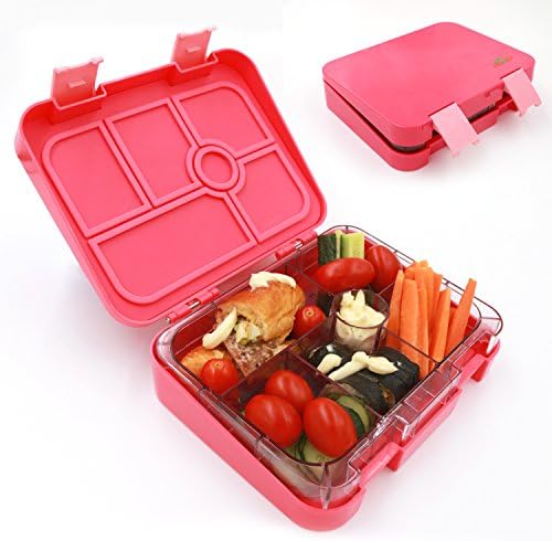 Aohea Bento Lunch Box 6 Compartments Bento Box With Safe Tritan Materials Kids Lunch Box Also Suitable For Adults