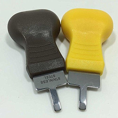 EsmartD 2 PCS/ Set Safe for Watch Battery Removal Change Quartz Watch Back Case Cover Opener Remover Knife Metal Open Watch Repair Kit Tools (style 1)