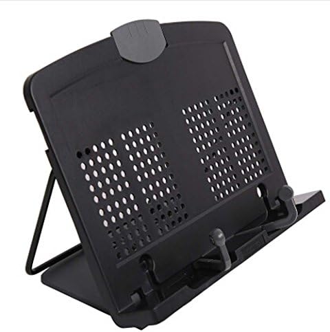 Sixsop Portable Reading Stand Book Stand Document Holder (180 Angle Adjustable) (Black)