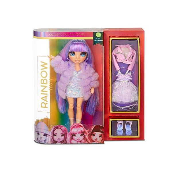 Rainbow High Fashion Doll - Violet Willow - Purple Themed Doll With Luxury Outfits, Accessories and Fashion Doll Stand…