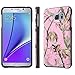SAMSUNG GALAXY NOTE 5 Case, [NakedShield] [Black/Black] Heavy Duty Holster Armor Tough Case + [Screen Protector] - [Pink Hunter Camouflage] for SAMSUNG GALAXY NOTE 5