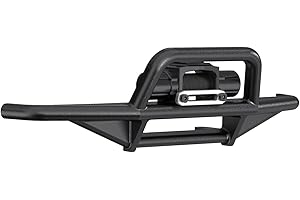 SPEELIK Front Bumper Aluminum Winch for Traxxas 1/18 TRX4M High Trail K10 F150 Upgrade Parts RC Crawler Car