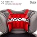 NapUp Child Car Seat Head Support - A Comfortable Safe Sleep Solution (Red).
