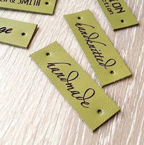 Download Amazon.com: Custom logo labels, leather knitting labels, labels, personalized garment tags, logo ...