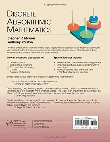 discrete algorithmic mathematics 3rd edition by maurer and ralston