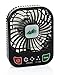 Welltop® 3'' Mini Pocket Fan 3-INCH Electric Personal Fans 3 Speeds Portable Mini USB Rechargeable Summer Fan Partable Table Fan with Built-in battery F168 (Black)
