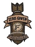 Zero Given F-Bomb Embroidered Morale Patch