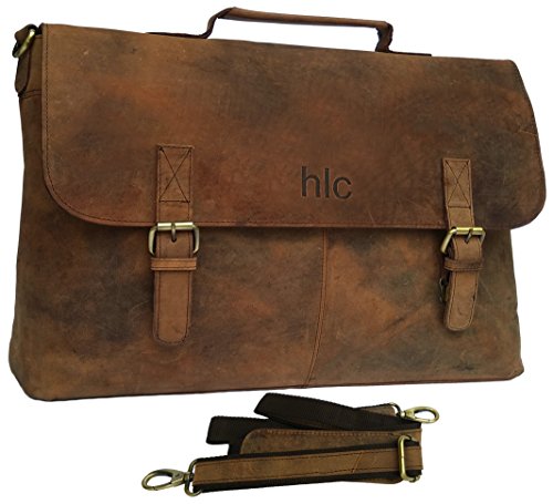 Handolederco. 15 inch retro buffalo hunter leather lapt…