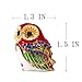 H&D Owl Gifts Jewelry Trinket Box Hinged for Ring Holder - Enamel Animal Owl Figurine Collectible Hand-Painted Gifts