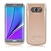 Galaxy S6 Edge Plus Battery Case,Accerzone External Power Bank 4200mAh Portable Slim Backup charging Case for Samsung Galaxy S6 Edge Plus(Not for S6 Edge) (Gold)