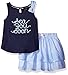Nautica Toddler Girls' Knit Top with Woven Skooter Set