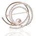 Tagoo Multi Circles Vintage Brooch Fashion Safety Pin Clip in Crystal Pearl for Women&Girls, Wedding/Banquet/Bouquet