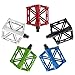 Chollima Aluminum Alloy Bicycle Pedals Road Bike Pedals for BMX MTB Cycling 9/16 Inch Black