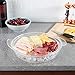 Classic Cuisine 82-KIT1086 Cold Serving Tray Platter with Ice Chamber, Lid and 3 Compartments-Chilled Divided Bowl for Fruit, Veggies, Cheese, and More, Clear primary