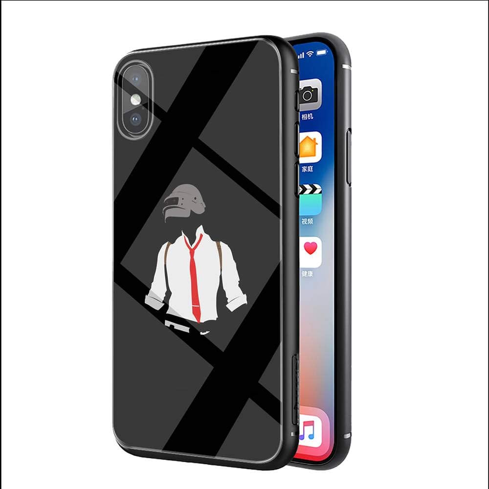 YAOYANG LY-50 PUBG Designed for iPhone XR Tempered Glass TPU Dust-Proof Abrasion Resistance impact Resistance Protective Case