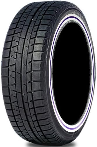 Amazon ヨコハマ Iceguard 5 Ig50 215 45r18 スタッドレス カスタムプリント白紫白ライン 4本セット タイヤ 車 バイク