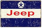 Reproduction Aged Jeep Service Station Sign