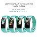 Letsfit Fitness Tracker, Activity Tracker Watch with Heart Rate Monitor, IP68 Standard Smart Watch with Step Counter, Calorie Counter, Call & SMS Pedometer Watch for Women Men