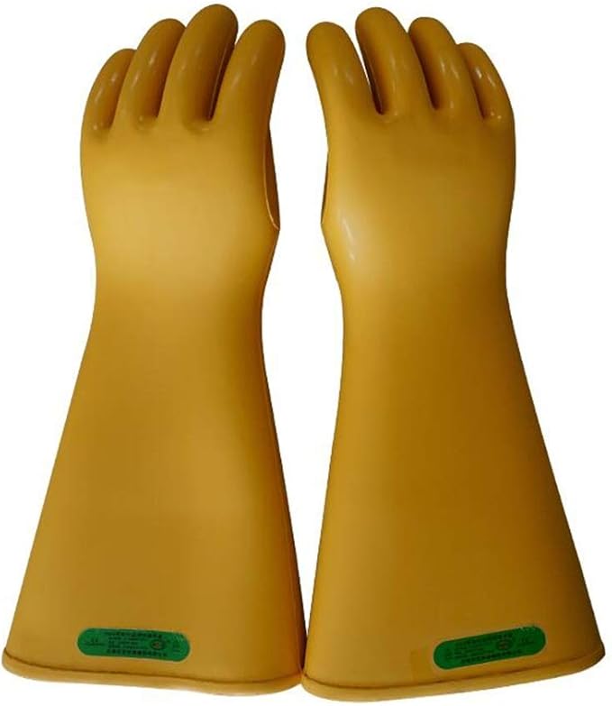FTILengthen Insulated Gloves Rubber 35KV Safety Electrical Protective