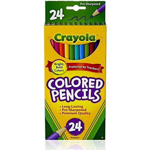 Crayola colored pencils, assorted colors, 24 count ( ca…