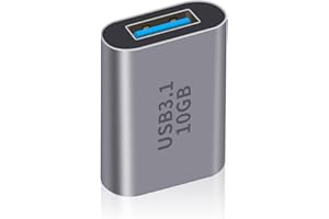 Duttek USB C Female to USB Female Adapter 3.1 Gen2, USB C Female to USB A Female Adapter, USB 3.1 A to USB Type C Adapter Double-Sided 10 Gbps Support Data Sync and Charging for Laptop, PC etc 1Pack