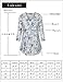 Tunic Casual Blouse,Laksmi Womens Casual 3/4 Sleeve V Neck Pleated Floral Flowy Tunic Blouse,Multicolor Grey XX-Large