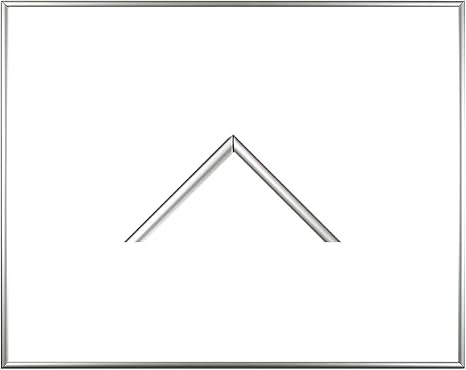 Rahmenmax Iowa Kunststoff Bilderrahmen 50x70 Cm Posterrahmen 70x50 Cm Farbwahl Jetzt Silber Mit 1 Mm Acrylglas Klar Amazon De Kuche Haushalt