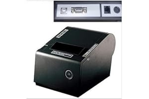 pbm GP-80250 ivn P-822D USB ONLY Thermal Receipt Printer, Cashdrawer Port,USB and Serial Port, AUTO Cut, Supports ESC/POS Star Commands, Compatible with EPSON Star Micronics, 1, Black