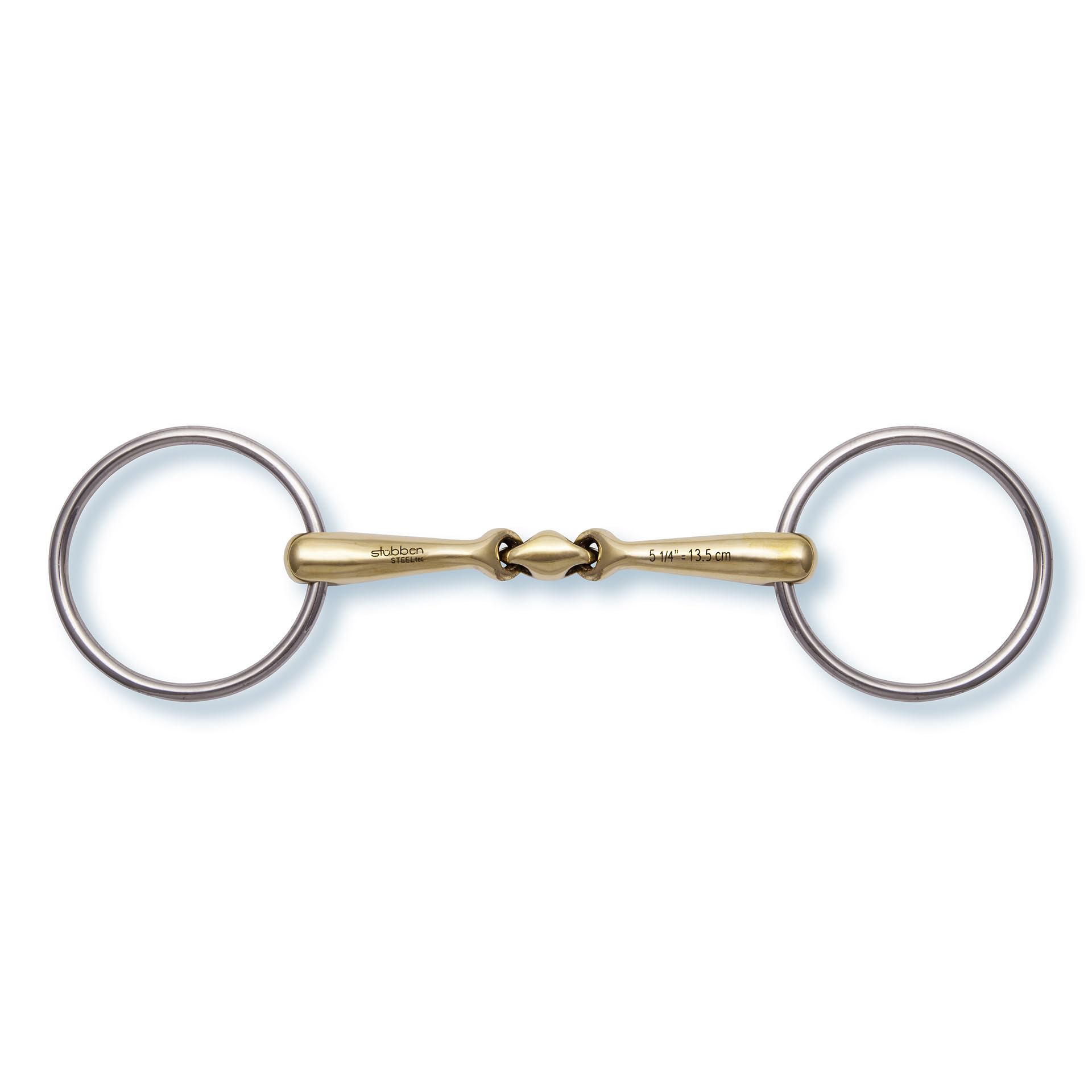 Stübben 2423 Quick Contact Loose Ring Snaffle double broken - 5 3/4"·14,5cm - 16 mm - Sweet Copper