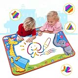 Large Aqua Magic Doodle Mat, Water Doodle Mat,Water Drawing Mat Pad with 2 Water Pens Kids Educational Toys Boys Girls Chrismas Birthday Gift