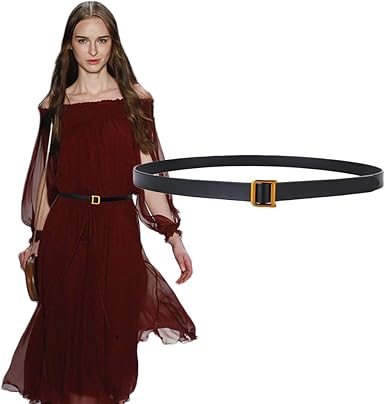 women's black belts for dresses